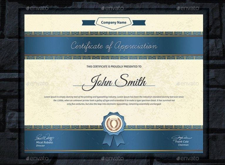 Indesign Certificate Template (4) TEMPLATES EXAMPLE TEMPLATES EXAMPLE