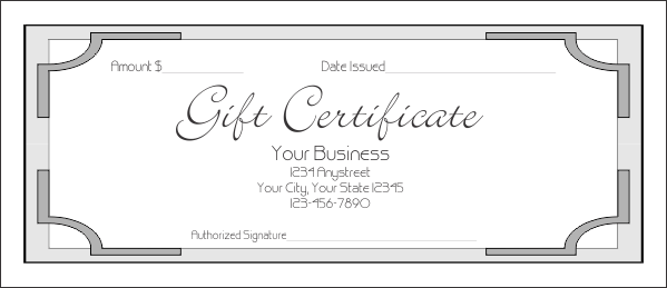 Indesign Gift Certificate Template