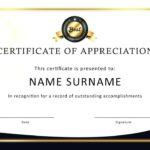 Long Service Certificate Template Sample