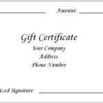 Microsoft Gift Certificate Template Free Word