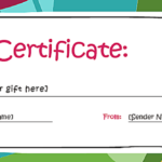 Microsoft Gift Certificate Template Free Word