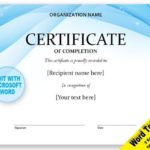 Microsoft Word Certificate Templates