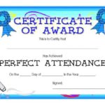 Perfect Attendance Certificate Template