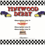 Pinewood Derby Certificate Template