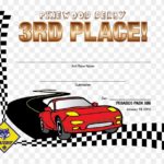 Pinewood Derby Certificate Template