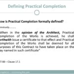 Practical Completion Certificate Template Jct