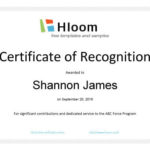 Recognition Of Service Certificate Template