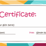 Restaurant Gift Certificate Template