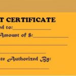 Restaurant Gift Certificate Template