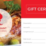 Restaurant Gift Certificate Template