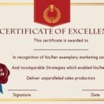 Sales Certificate Template