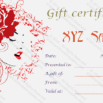 Salon Gift Certificate Template