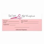 Salon Gift Certificate Template