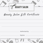 Salon Gift Certificate Template