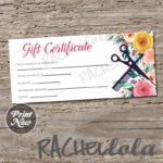 Salon Gift Certificate Template