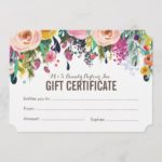 Salon Gift Certificate Template