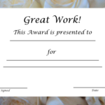 Sample Award Certificates Templates