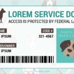 Service Dog Certificate Template