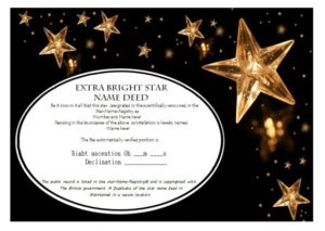 Image 4 for Star Naming Certificate Template