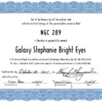 Star Naming Certificate Template