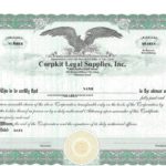 Stock Certificate Template Word