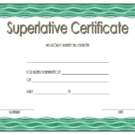 Superlative Certificate Template