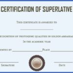 Superlative Certificate Template