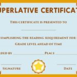 Superlative Certificate Template