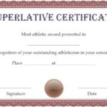 Superlative Certificate Template