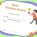 Teacher Of The Month Certificate Template