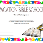 Vbs Certificate Template