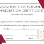 Vbs Certificate Template