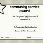 Volunteer Award Certificate Template