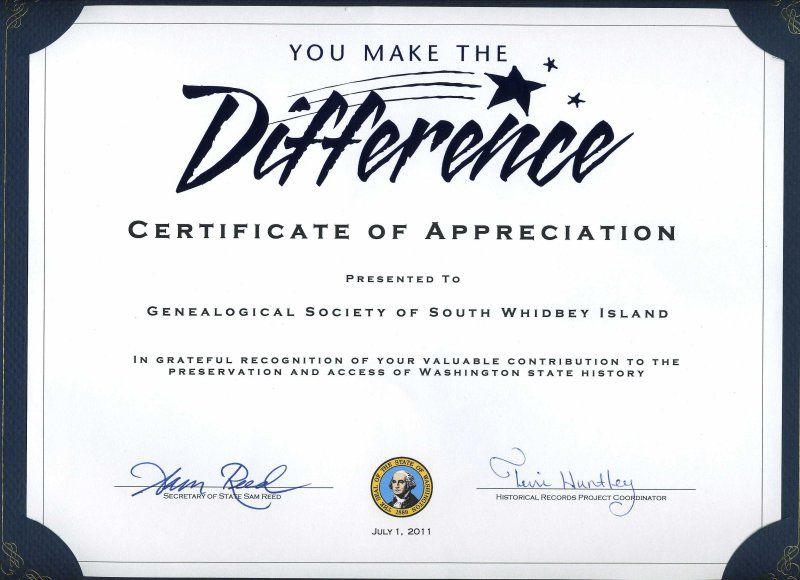 Volunteer Award Certificate Template