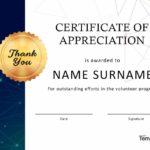 Volunteer Certificate Template