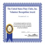 Volunteer Certificate Template