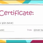 Yoga Gift Certificate Template Free