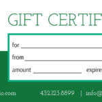 Yoga Gift Certificate Template Free