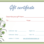 Custom Gift Certificate Template