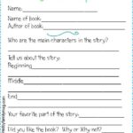 2Nd Grade Book Report Template