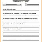 2Nd Grade Book Report Template