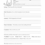 4Th Grade Book Report Template