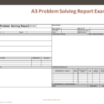 A3 Report Template