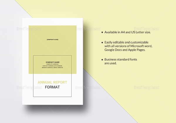 Annual Report Template Word