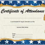 Attendance Certificate Template Word