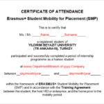 Attendance Certificate Template Word