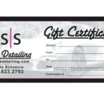 Automotive Gift Certificate Template