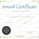 Award Certificate Border Template