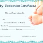 Baby Christening Certificate Template