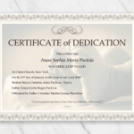 Baby Christening Certificate Template